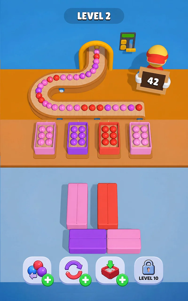 Gameplay screenshot 3 - winding slides